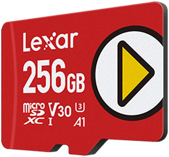 کارت حافظه microSDXC UHS-I لکسار مدل Play، ظرفیت 256 گیگابایت، سرعت خواندن تا 150 مگابیت بر ثانیه، عملکرد دارای رتبه A1/A2، کلاس سرعت 10، تست شده دقیق، قرمز | LMSPLAY256G-BNNNG