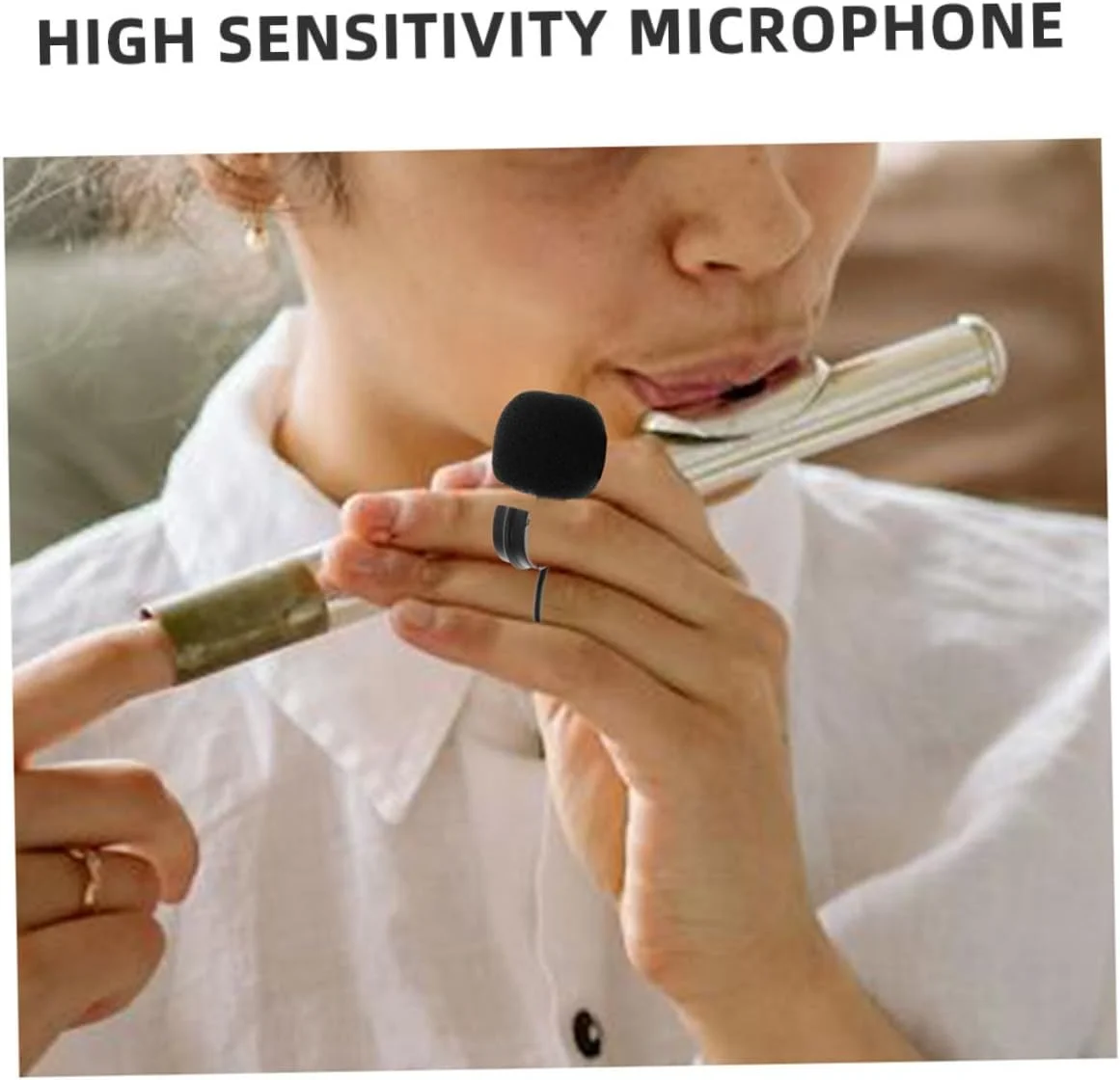 میکروفون یقهای کوچک 1.5 متری برای سیستم پیکاپ صدای سازهای آکوستیک برای فلوت، سازدهنی و ساکسیفون با حساسیت بالا برای ضبط و اجرای زنده میکروفون یقهای کوچک 1.5 متری برای سیستم پیکاپ صدای سازهای آکوستیک برای فلوت، سازدهنی و ساکسیفون با حساسیت بالا برای ضبط و اجرای زنده