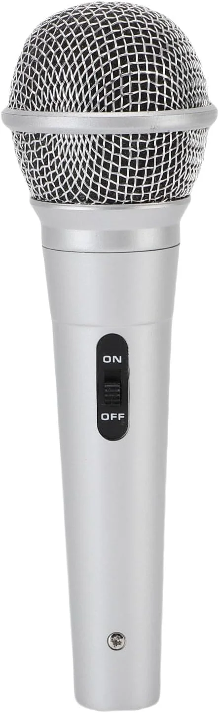 میکروفون کارائوکه دستی سیم دار، میکروفون دینامیک کاردیوئید 6.5 میلی متری برای بلندگوها، دستگاه آواز کارائوکه، آمپلی فایر، میکسر میکروفون کارائوکه دستی سیم دار، میکروفون دینامیک کاردیوئید 6.5 میلی متری برای بلندگوها، دستگاه آواز کارائوکه، آمپلی فایر، میکسر