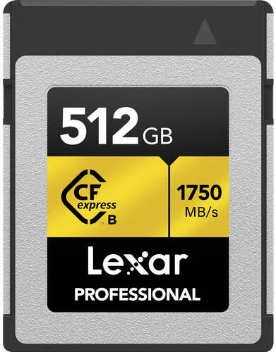کارت حافظه 512 گیگابایتی Lexar Professional CFexpress Type B سری Gold با سرعت خواندن تا 1750 مگابایت بر ثانیه