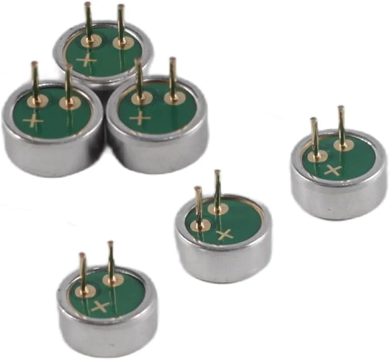 آیسی 10 عددی میکروفون کندانسور الکترت لحیم کاری 2 پین 6 میلی متر در 2.7 میلی متر آیسی 10 عددی میکروفون کندانسور الکترت لحیم کاری 2 پین 6 میلی متر در 2.7 میلی متر