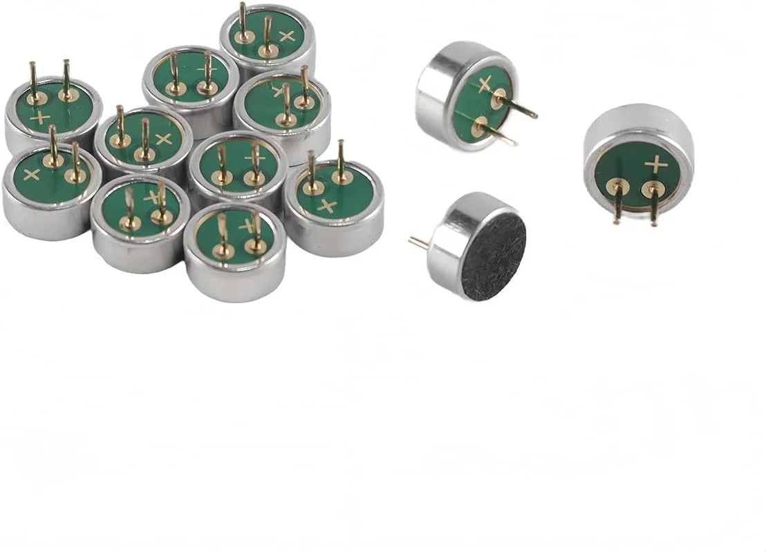 آیسی 10 عددی میکروفون کندانسور الکترت لحیم کاری 2 پین 6 میلی متر در 2.7 میلی متر آیسی 10 عددی میکروفون کندانسور الکترت لحیم کاری 2 پین 6 میلی متر در 2.7 میلی متر