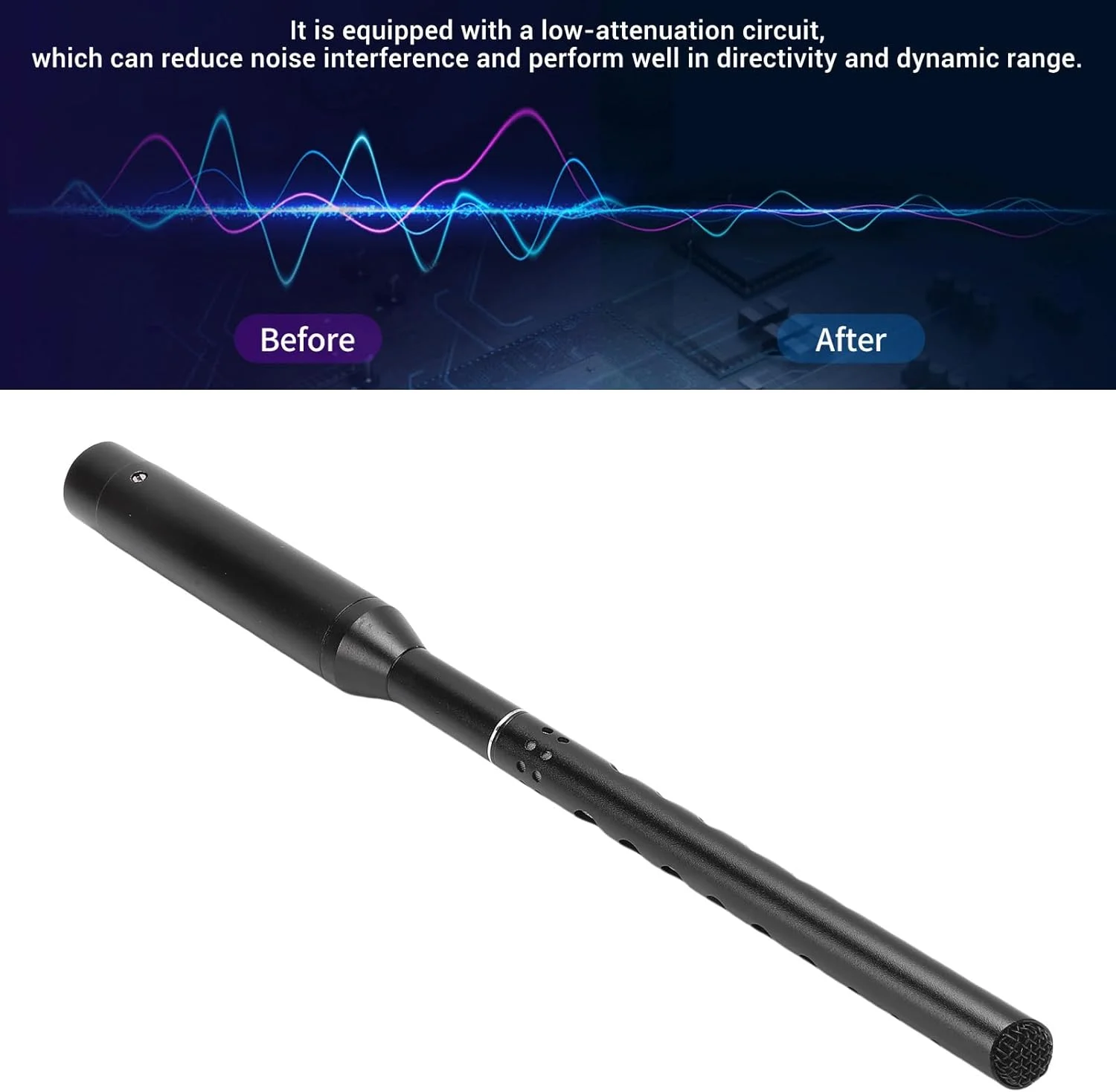 میکروفون آویز سوپر کاردیوید ASHATA، میکروفون آویز حرفه ای با صدای واضح، 60-18 کیلوهرتز، آلیاژ آلومینیوم، برای استودیو ضبط صدا میکروفون آویز سوپر کاردیوید ASHATA، میکروفون آویز حرفه ای با صدای واضح، 60-18 کیلوهرتز، آلیاژ آلومینیوم، برای استودیو ضبط صدا