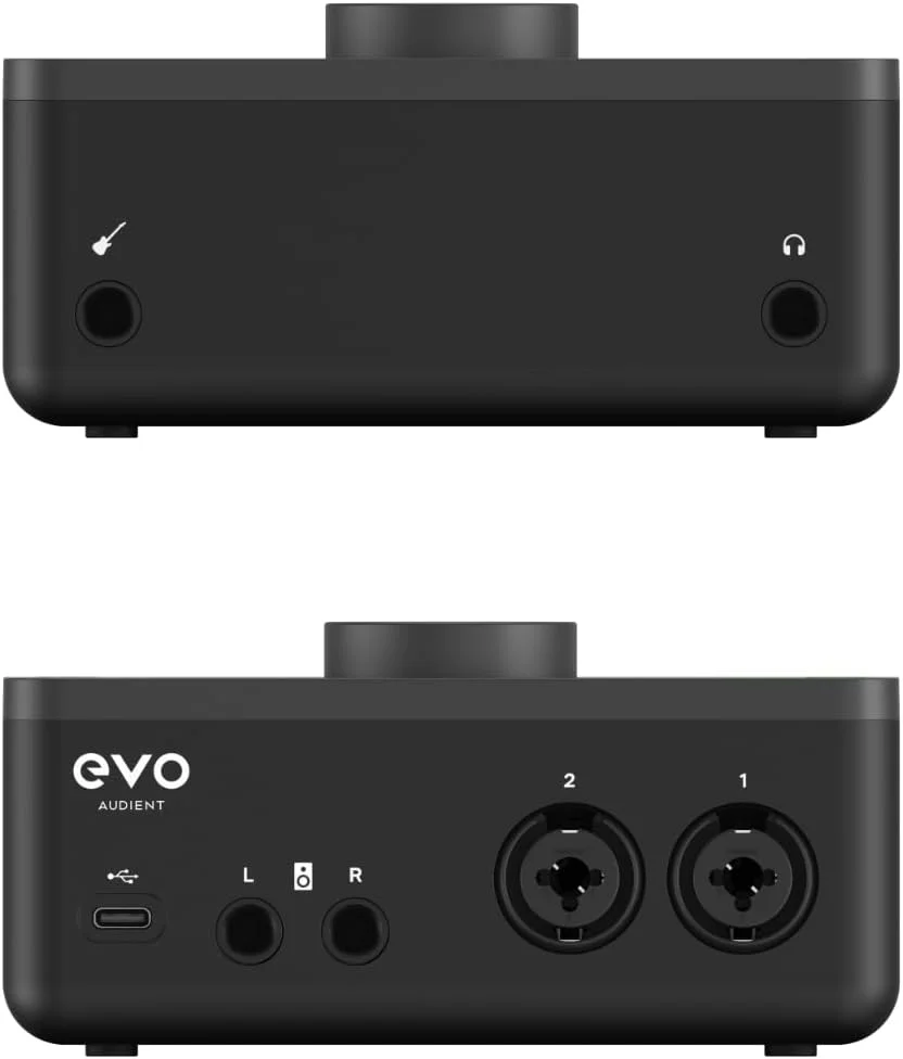 بسته شروع ضبط Audient EVO (اینترفیس صوتی EVO 4، میکروفون کاندنسر دیافراگم بزرگ SR1، هدفون استودیویی بسته SR2000، لرزه گیر میکروفون و کابل اتصال XLR)، مشکی بسته شروع ضبط Audient EVO (اینترفیس صوتی EVO 4، میکروفون کاندنسر دیافراگم بزرگ SR1، هدفون استودیویی بسته SR2000، لرزه گیر میکروفون و کابل اتصال XLR)، مشکی