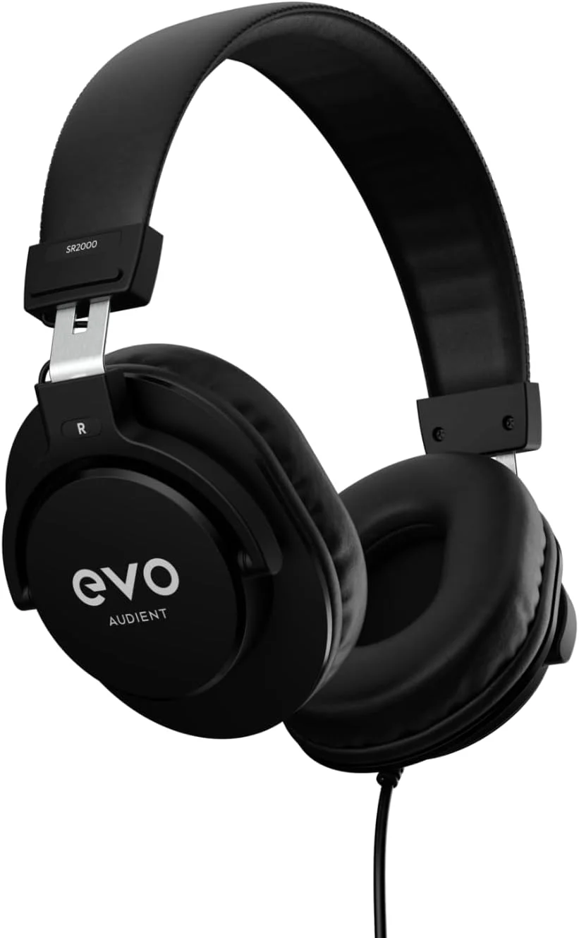 بسته شروع ضبط Audient EVO (اینترفیس صوتی EVO 4، میکروفون کاندنسر دیافراگم بزرگ SR1، هدفون استودیویی بسته SR2000، لرزه گیر میکروفون و کابل اتصال XLR)، مشکی بسته شروع ضبط Audient EVO (اینترفیس صوتی EVO 4، میکروفون کاندنسر دیافراگم بزرگ SR1، هدفون استودیویی بسته SR2000، لرزه گیر میکروفون و کابل اتصال XLR)، مشکی