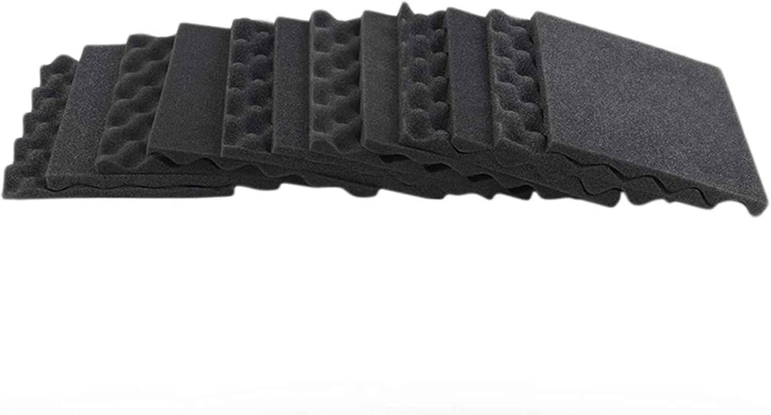 پنل های شانه تخم مرغی آکوستیک 25cm*25cm*1cm عایق صدا تایل دیواری بسته 12 عددی پنل آکوستیک فوم استودیو شانه تخم مرغی، مشکی پنل های شانه تخم مرغی آکوستیک 25cm*25cm*1cm عایق صدا تایل دیواری بسته 12 عددی پنل آکوستیک فوم استودیو شانه تخم مرغی، مشکی