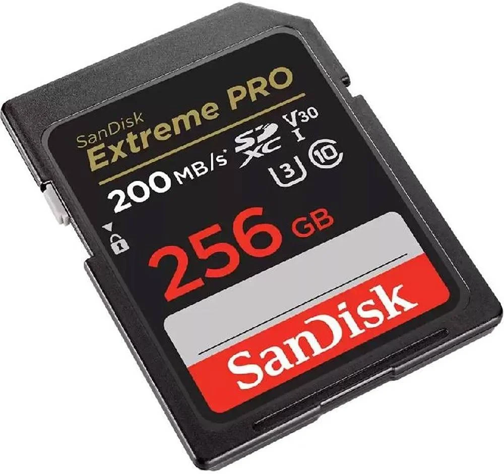 کارت حافظه SanDisk Extreme PRO UHS-I SDXC با ظرفیت 256 گیگابایت، حداکثر سرعت خواندن 200 مگابایت بر ثانیه، حداکثر سرعت نوشتن 140 مگابایت بر ثانیه، UHS-I، V30، U3، کلاس 10، ضبط ویدئوهای FHD، 3D و 4K | SDSDXXD-256G-GN4IN کارت حافظه SanDisk Extreme PRO UHS-I SDXC با ظرفیت 256 گیگابایت، حداکثر سرعت خواندن 200 مگابایت بر ثانیه، حداکثر سرعت نوشتن 140 مگابایت بر ثانیه، UHS-I، V30، U3، کلاس 10، ضبط ویدئوهای FHD، 3D و 4K | SDSDXXD-256G-GN4IN