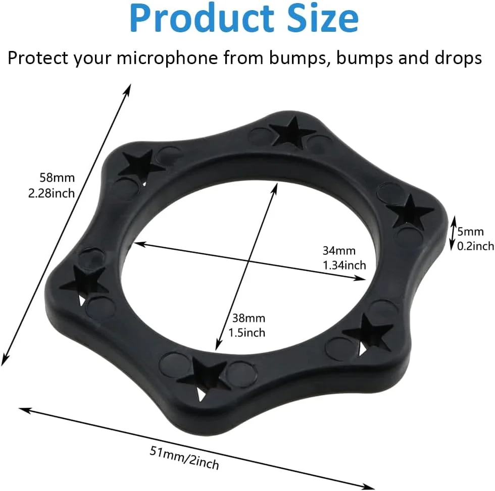8 عدد محافظ لاستیکی ضد لغزش اسکوتر برای میکروفون بی سیم دستی 8 عدد محافظ لاستیکی ضد لغزش اسکوتر برای میکروفون بی سیم دستی