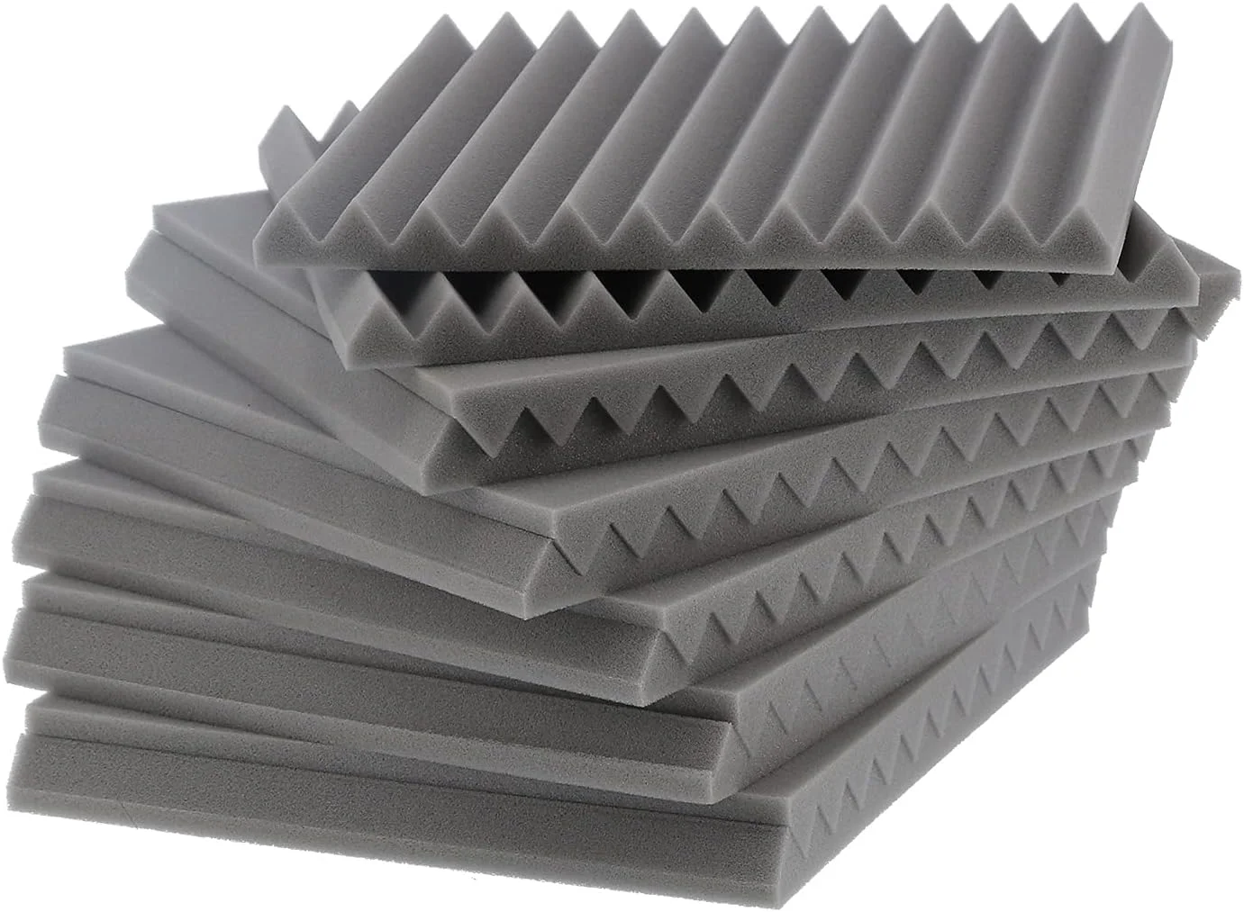 پنل های فوم آکوستیک، استودیو ضد حریق 30x30x2.5 سانتی متر، پنل های فوم جاذب صدا برای KTV، استودیو ضبط و سینمای خانگی (خاکستری)