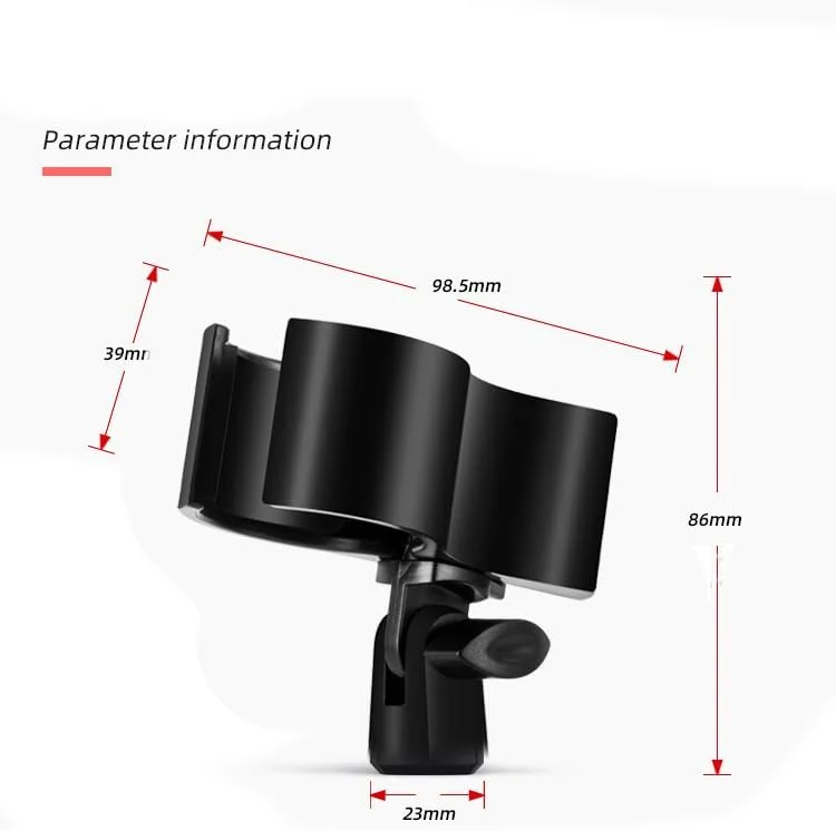 نگهدارنده میکروفون قابل تنظیم برای میکروفون هایی با قطر خارجی بین 32 تا 60 میلی متر به همراه آداپتور پیچ مادگی 3/8 اینچ به نری 5/8 اینچ (مشکی)