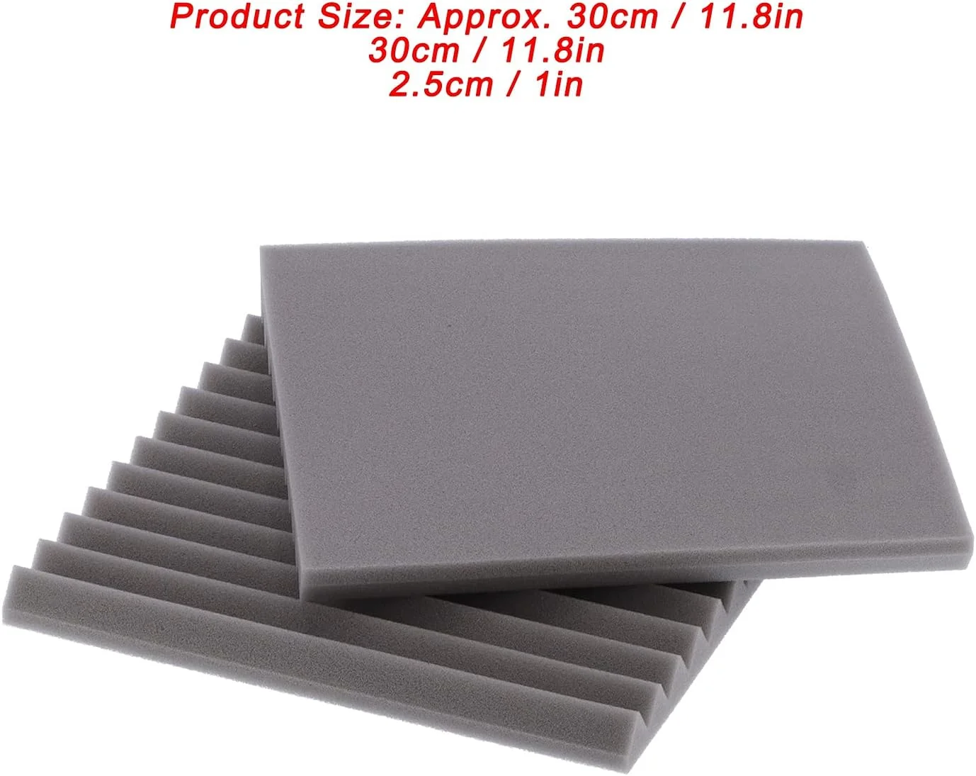 پنل های فوم آکوستیک، استودیو ضد حریق 30x30x2.5 سانتی متر، پنل های فوم جاذب صدا برای KTV، استودیو ضبط و سینمای خانگی (خاکستری) پنل های فوم آکوستیک، استودیو ضد حریق 30x30x2.5 سانتی متر، پنل های فوم جاذب صدا برای KTV، استودیو ضبط و سینمای خانگی (خاکستری)