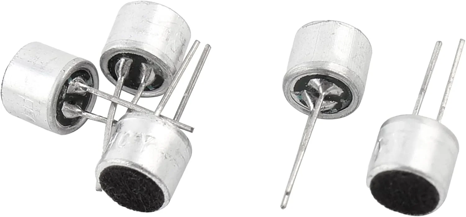 مجموعه 5 عددی میکروفون الکترت 6050 با پایه های PCB