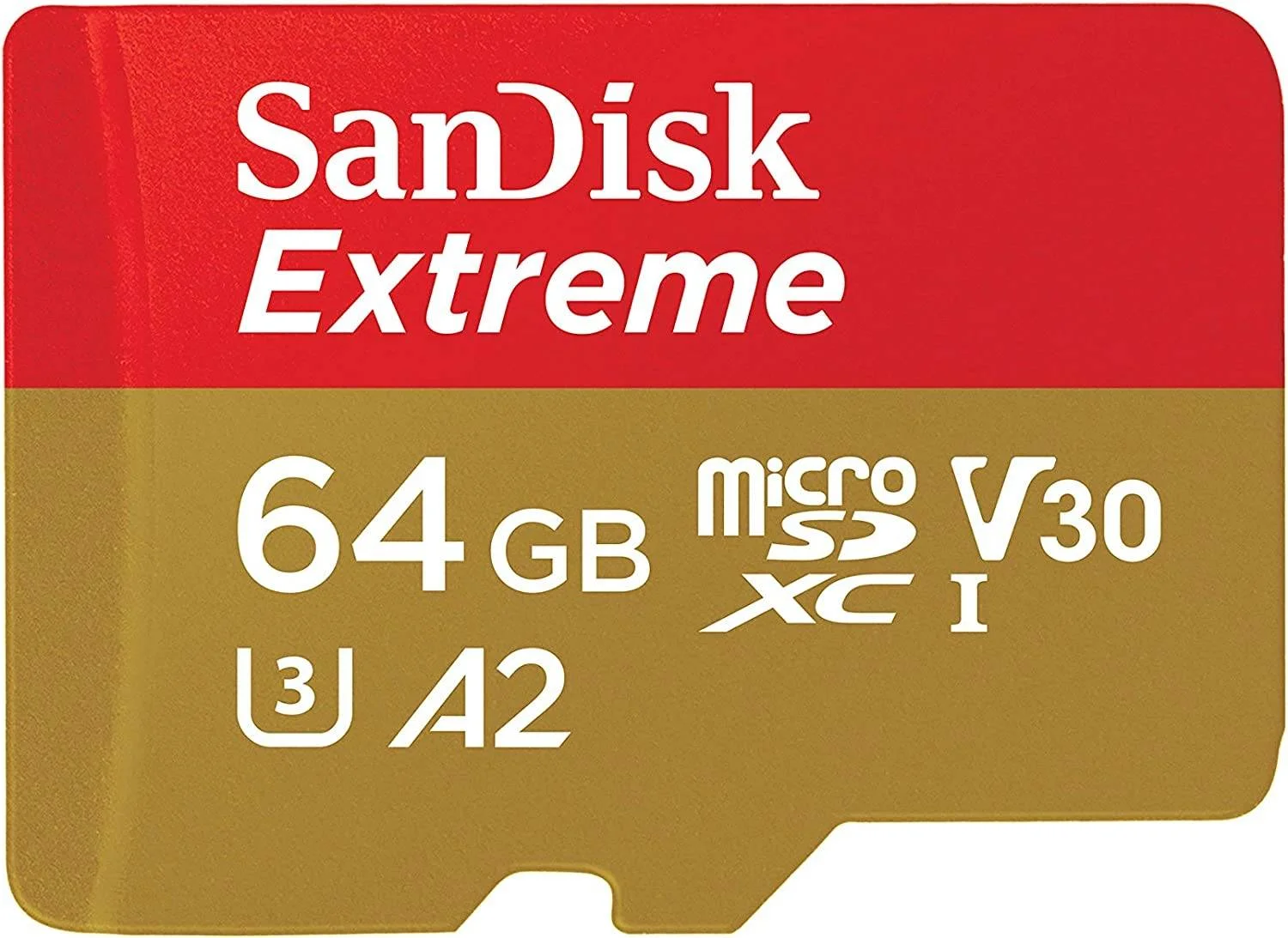 کارت حافظه SanDisk Extreme MicroSDXC UHS-I، ظرفیت 64 گیگابایت، سرعت خواندن 160 مگابایت بر ثانیه، سرعت نوشتن تا 60 مگابایت بر ثانیه، قرمز / قهوه ای | SDSQXA2-064G-GN6MN