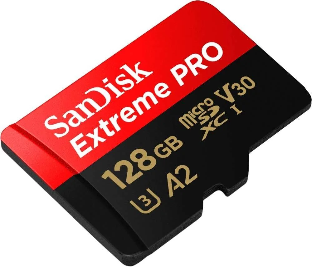 کارت حافظه Micro SDXC سندیسک Extreme PRO با ظرفیت 128 گیگابایت، سرعت خواندن تا 200 مگابایت بر ثانیه، سرعت نوشتن تا 90 مگابایت بر ثانیه، مناسب برای ضبط ویدیوهای 4K UHD، طراحی بادوام، مشکی - قرمز | SDSQXCD-128G-GN6MA کارت حافظه Micro SDXC سندیسک Extreme PRO با ظرفیت 128 گیگابایت، سرعت خواندن تا 200 مگابایت بر ثانیه، سرعت نوشتن تا 90 مگابایت بر ثانیه، مناسب برای ضبط ویدیوهای 4K UHD، طراحی بادوام، مشکی - قرمز | SDSQXCD-128G-GN6MA