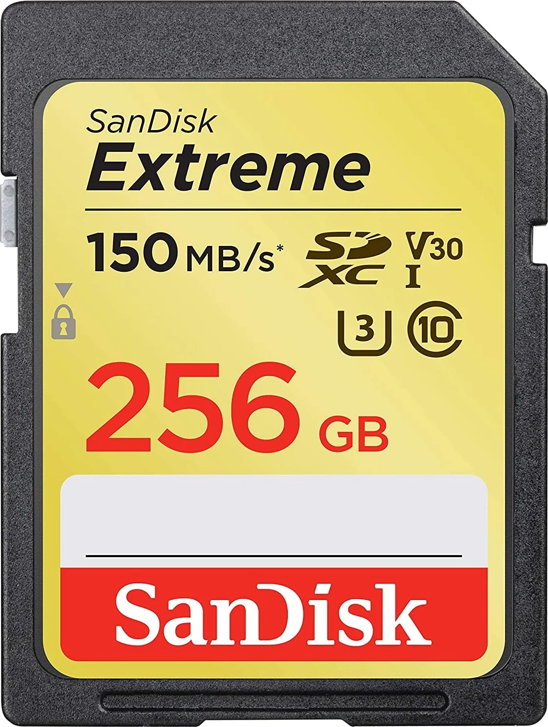 کارت حافظه SanDisk Extreme SDXC، ۲۵۶ گیگابایت، ۱۵۰ مگابایت بر ثانیه V30 UHS-I U3 - مشکی | SDSDXV5-256G-GNCIN
