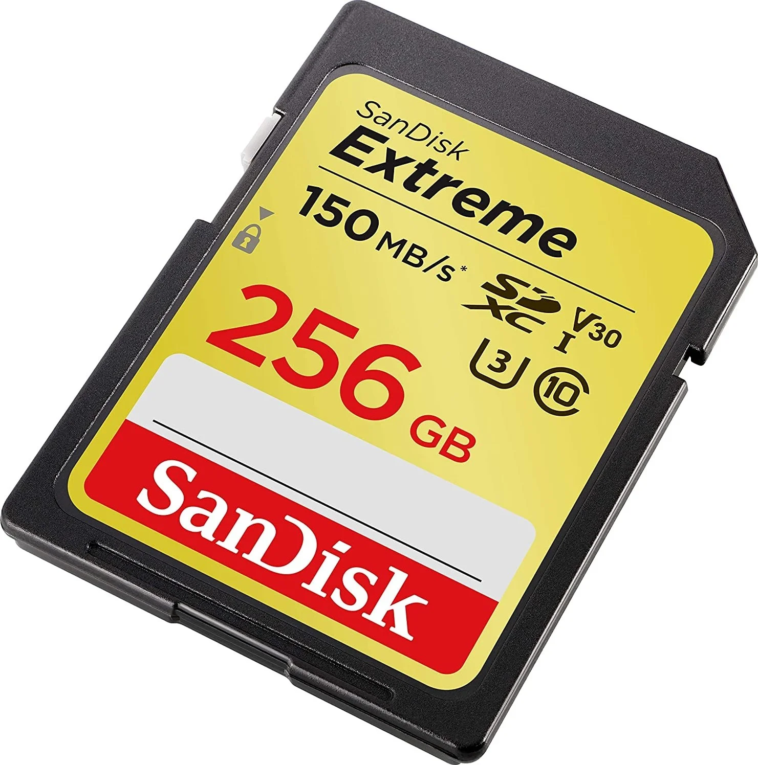 کارت حافظه SanDisk Extreme SDXC، ۲۵۶ گیگابایت، ۱۵۰ مگابایت بر ثانیه V30 UHS-I U3 - مشکی | SDSDXV5-256G-GNCIN
