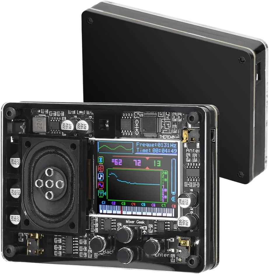 ماژول موسیقی ترِمان با رابط Type-C، ساز الکترونیکی قدیمی و مبتکرانه با صداهای متنوع و قابل تنظیم به همراه صفحه نمایش رنگی