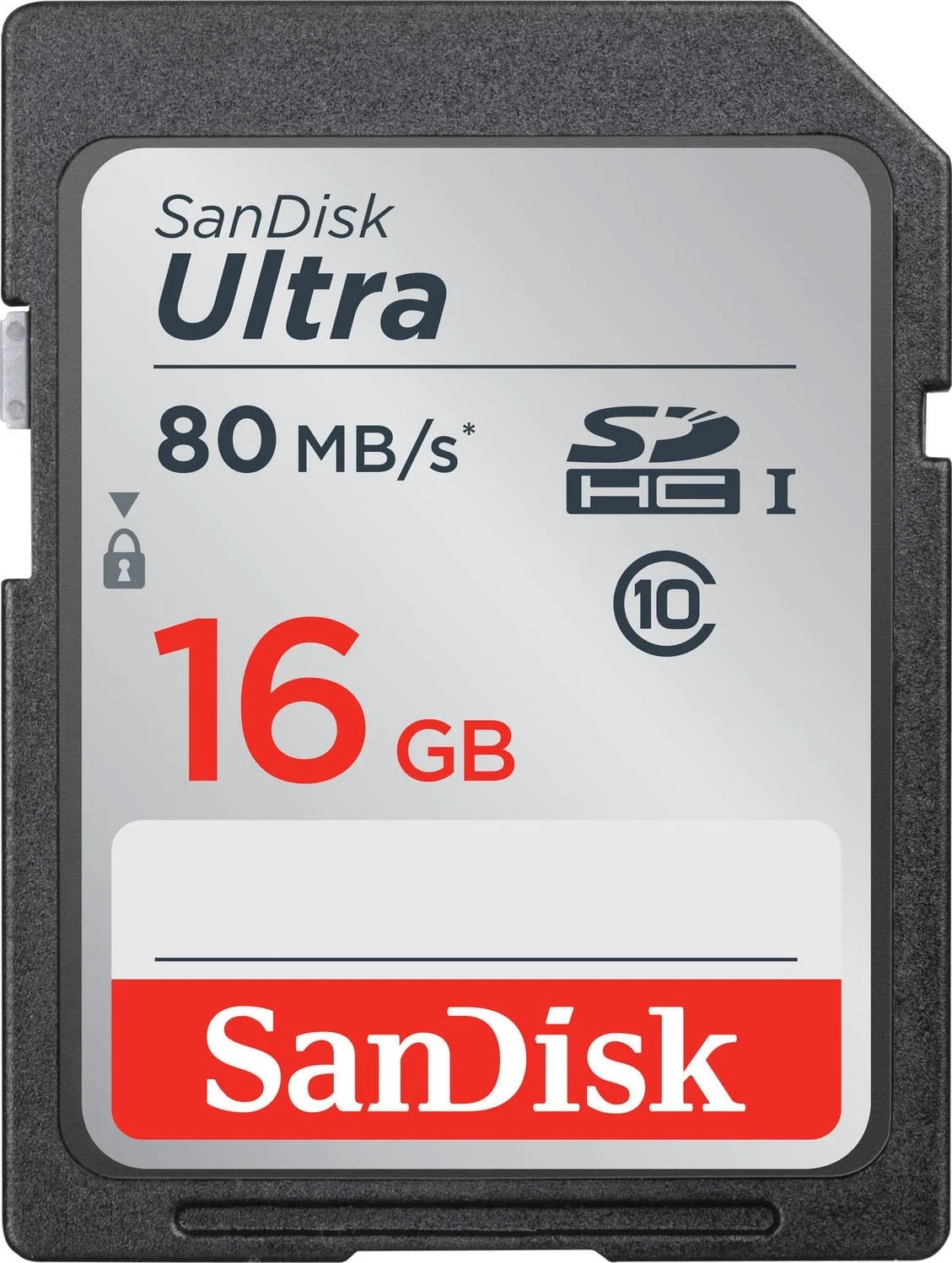 کارت حافظه SanDisk Ultra 16GB تا 80MB/s C10 UHS-I SDHC مدل SDSDUNC-016G-GN6IN