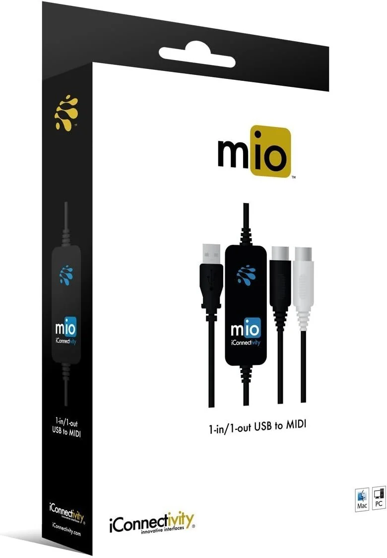 اینترفیس USB به MIDI یک ورودی/یک خروجی iConnectivity mio برای مک و کامپیوتر