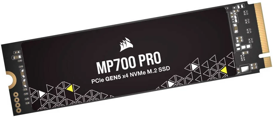 حافظه اس اس دی اینترنال Corsair 2TB MP700 PRO NVMe PCIe 5.0 M.2، سرعت خواندن ترتیبی 12400 مگابایت بر ثانیه و سرعت نوشتن ترتیبی 11800، تکنولوژی 3D TLC NAND، 1.6 میلیون ساعت MTBF، مشکی | CSSD-F2000GBMP700PNH
