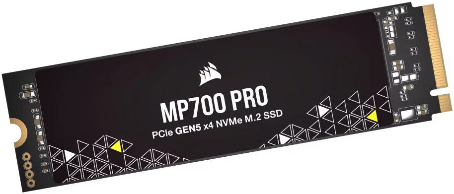 حافظه اس اس دی اینترنال Corsair MP700 PRO با ظرفیت 1 ترابایت، NVMe PCIe 5.0 M.2، سرعت خواندن ترتیبی 11700 مگابایت بر ثانیه و سرعت نوشتن ترتیبی 9600 مگابایت بر ثانیه، تکنولوژی 3D TLC NAND، 1.6 میلیون ساعت MTBF، مشکی | CSSD-F1000GBMP700PNH