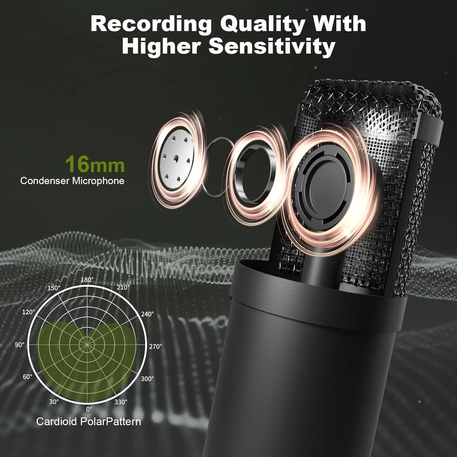 مجموعه تجهیزات پادکست برای 2 نفر، میکسر DJ رابط صوتی تمام فلزی با میکروفون پادکست، تغییر صدا، 48 ولت برای پادکست، استریم، تیک تاک، یوتیوب، کامپیوتر، تلفن هوشمند (V1)