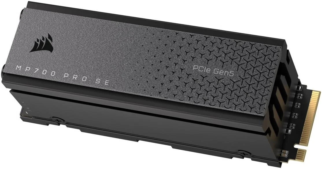 حافظه اس اس دی اینترنال 4 ترابایتی Corsair MP700 PRO SE PCIe 5.0 x4 NVMe 2.0 M.2 به همراه خنک کننده بادی، سرعت خواندن ترتیبی 14000 مگابایت بر ثانیه و سرعت نوشتن 12000 مگابایت بر ثانیه، فناوری 3D TLC NAND، مشکی | CSSD-F4000GBMP700PROS حافظه اس اس دی اینترنال 4 ترابایتی Corsair MP700 PRO SE PCIe 5.0 x4 NVMe 2.0 M.2 به همراه خنک کننده بادی، سرعت خواندن ترتیبی 14000 مگابایت بر ثانیه و سرعت نوشتن 12000 مگابایت بر ثانیه، فناوری 3D TLC NAND، مشکی | CSSD-F4000GBMP700PROS