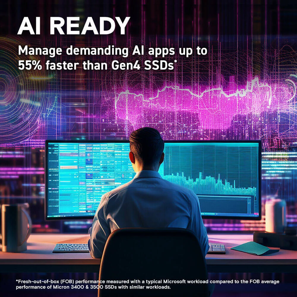 حافظه اس اس دی داخلی کروشیال T705 NVMe، ظرفیت 2 ترابایت، رابط PCIe 5.0، فرم فاکتور 2280 M.2، حداکثر سرعت نوشتن 12700 مگابایت بر ثانیه، حداکثر سرعت خواندن 14500 مگابایت بر ثانیه، 1200 TBW، مشکی | CT2000T705SSD3 حافظه اس اس دی داخلی کروشیال T705 NVMe، ظرفیت 2 ترابایت، رابط PCIe 5.0، فرم فاکتور 2280 M.2، حداکثر سرعت نوشتن 12700 مگابایت بر ثانیه، حداکثر سرعت خواندن 14500 مگابایت بر ثانیه، 1200 TBW، مشکی | CT2000T705SSD3