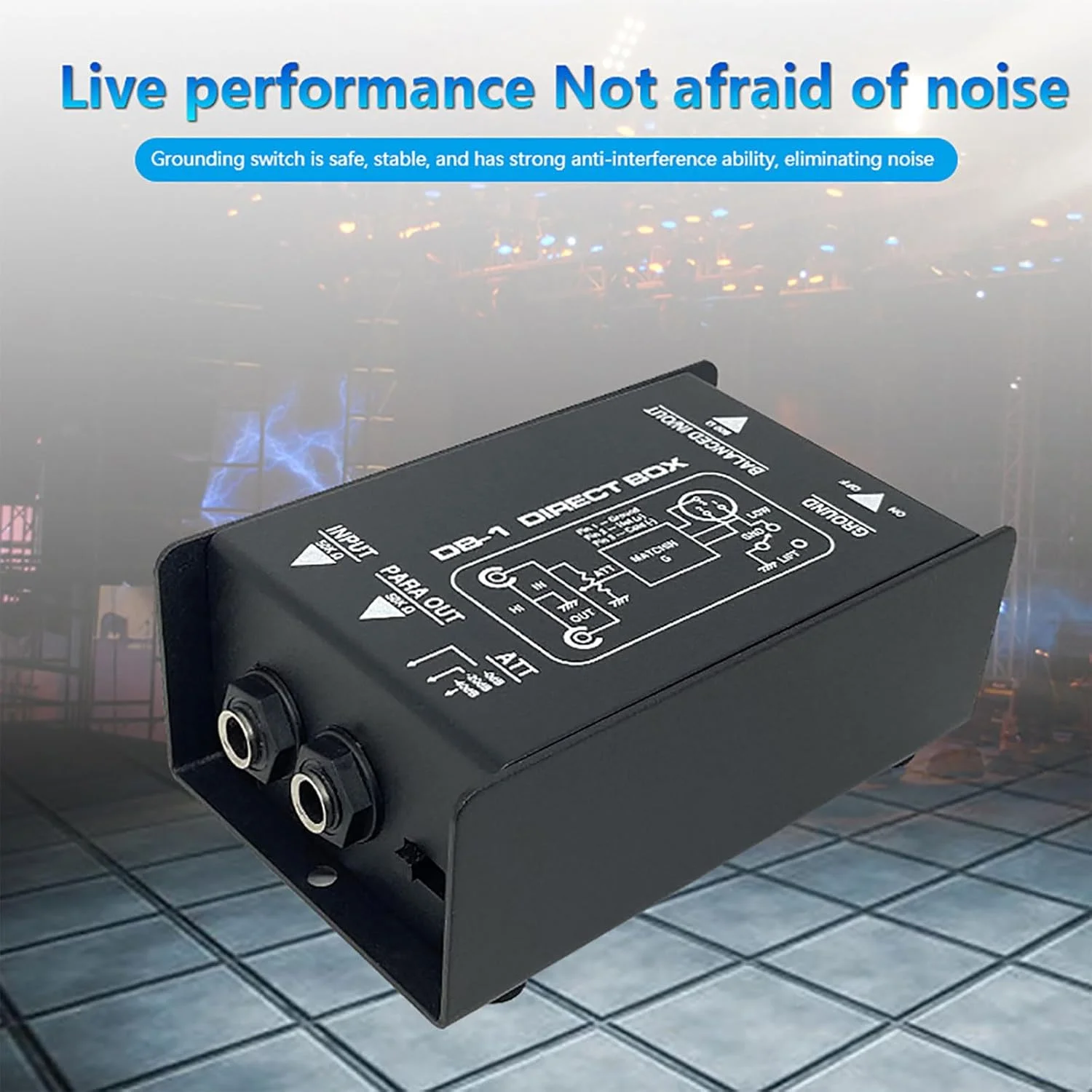 حذف کننده های نویز پسیو ضروری برای موسیقی، کاهش دهنده نویز لوپینگ در محیط موسیقی زنده، خروجی 6.35 میلی متری، اتصالات گیتار و باس