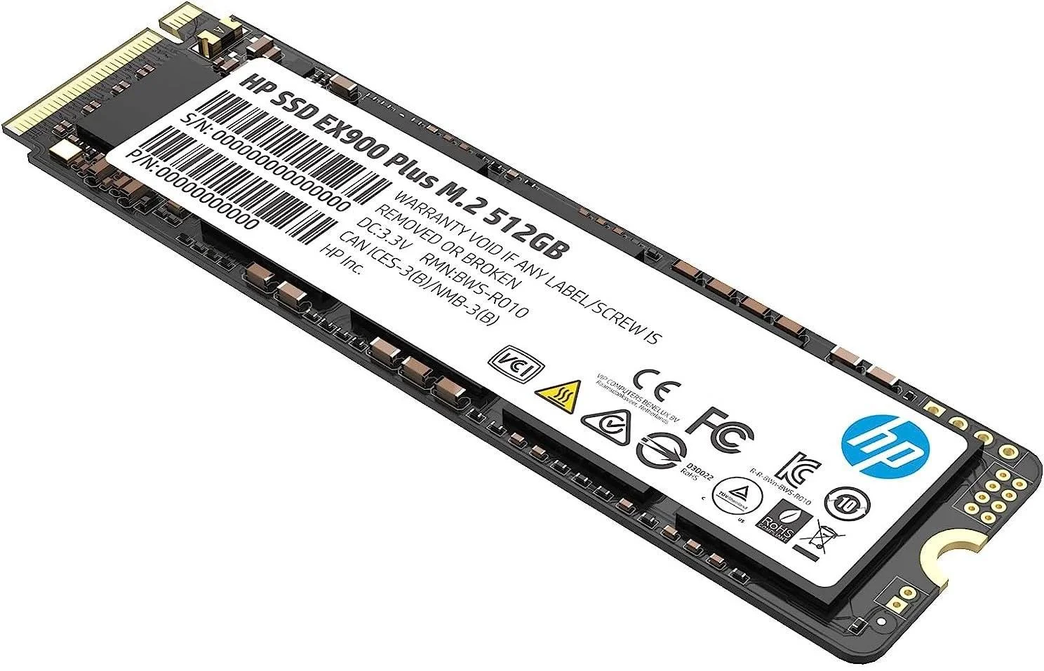 HP EX900 Plus NVMe PCIe M.2 SSD، ظرفیت 512 گیگابایت، سرعت خواندن تا 3300 مگابایت بر ثانیه، سرعت نوشتن تا 2700 مگابایت بر ثانیه، PCIe GEN 3 x4، 8 گیگابیت بر ثانیه، فلش 3D NAND | 35M33AA#UUF HP EX900 Plus NVMe PCIe M.2 SSD، ظرفیت 512 گیگابایت، سرعت خواندن تا 3300 مگابایت بر ثانیه، سرعت نوشتن تا 2700 مگابایت بر ثانیه، PCIe GEN 3 x4، 8 گیگابیت بر ثانیه، فلش 3D NAND | 35M33AA#UUF