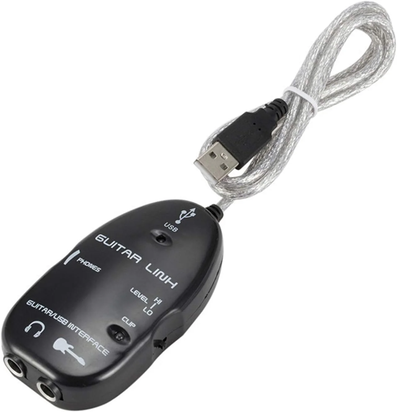 کابل رابط گیتار به USB آداپتور اتصال صوتی ضبط کننده صدا برای کامپیوتر