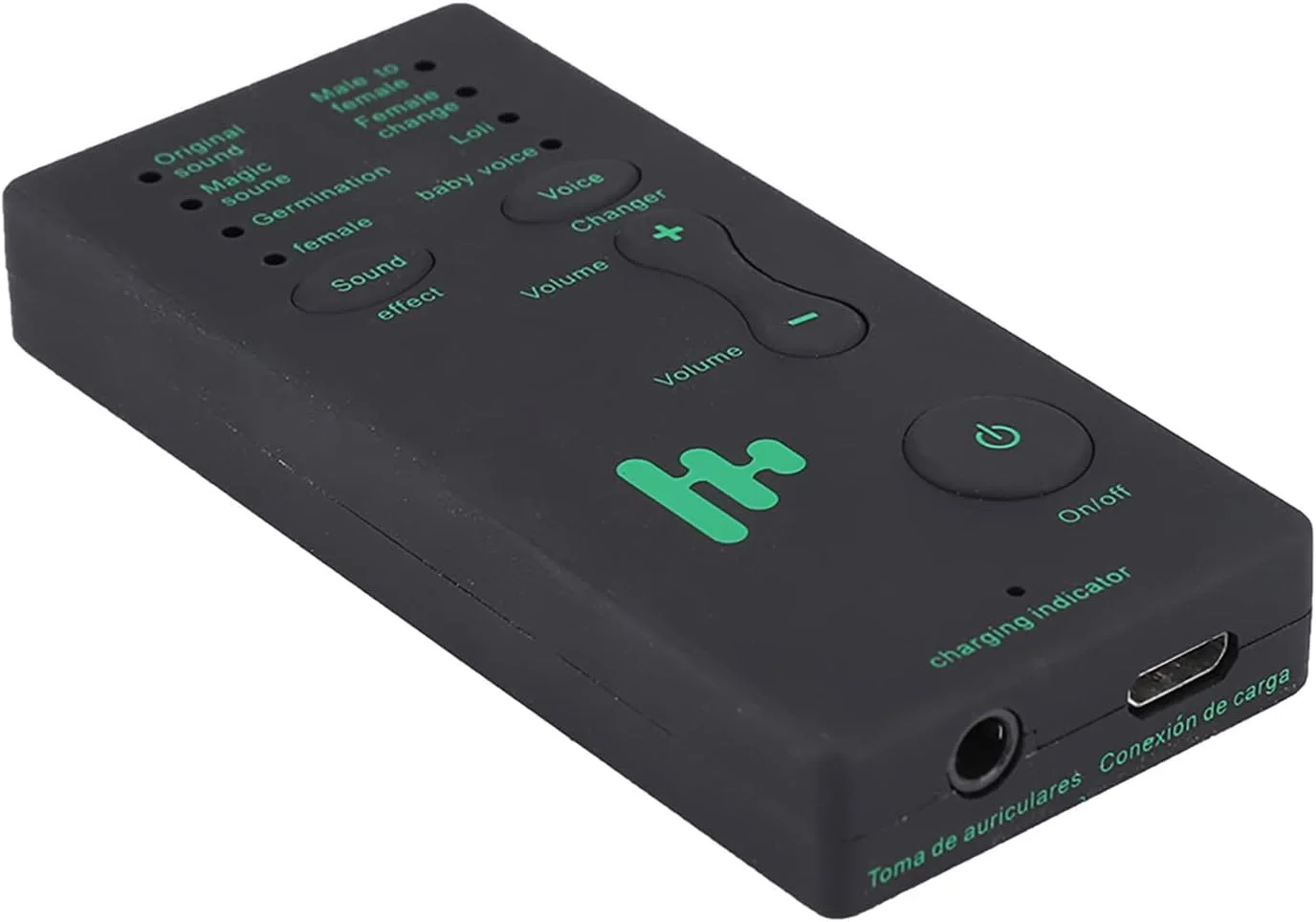 کارت صدای قابل حمل Elprico، کارت تغییر دهنده صدا کوچک برای تلفن، کامپیوتر، پخش زنده، آواز آنلاین، 4 جلوه صوتی و 4 تغییر صدا