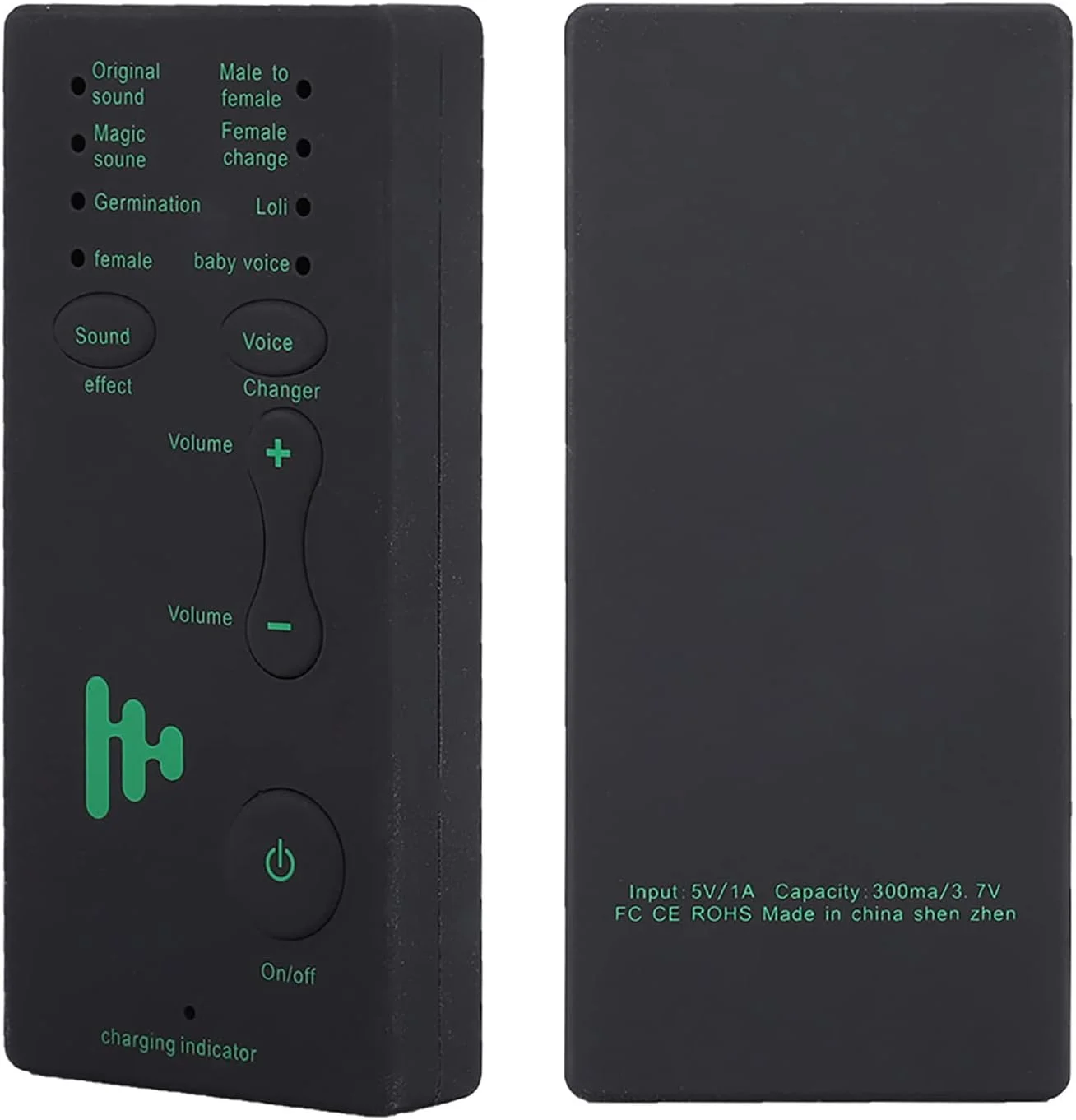 کارت صدای قابل حمل Elprico، کارت تغییر دهنده صدا کوچک برای تلفن، کامپیوتر، پخش زنده، آواز آنلاین، 4 جلوه صوتی و 4 تغییر صدا