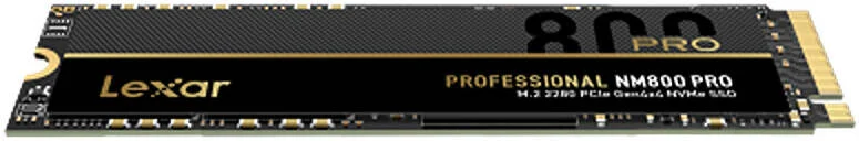 حافظه اس اس دی اینترنال Lexar NM800PRO با ظرفیت 512 گیگابایت، فرم فاکتور M.2 2280، رابط PCIe Gen4x4 NVMe، سرعت خواندن تا 7450 مگابایت بر ثانیه، سرعت نوشتن تا 3500 مگابایت بر ثانیه، NVMe 1.4، نوع فلش 3D TLC، با میزان TBW 500 ترابایت حافظه اس اس دی اینترنال Lexar NM800PRO با ظرفیت 512 گیگابایت، فرم فاکتور M.2 2280، رابط PCIe Gen4x4 NVMe، سرعت خواندن تا 7450 مگابایت بر ثانیه، سرعت نوشتن تا 3500 مگابایت بر ثانیه، NVMe 1.4، نوع فلش 3D TLC، با میزان TBW 500 ترابایت