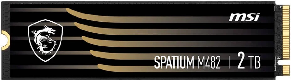 حافظه اس اس دی داخلی MSI Spatium M482 PCIe Gen4x4 M.2 2280، ظرفیت 2 ترابایت، سرعت خواندن ترتیبی تا 7300 مگابایت بر ثانیه و سرعت نوشتن ترتیبی 6400 مگابایت بر ثانیه، حافظه فلش 3D NAND، 1200 TBW | S78-440Q730-P83 حافظه اس اس دی داخلی MSI Spatium M482 PCIe Gen4x4 M.2 2280، ظرفیت 2 ترابایت، سرعت خواندن ترتیبی تا 7300 مگابایت بر ثانیه و سرعت نوشتن ترتیبی 6400 مگابایت بر ثانیه، حافظه فلش 3D NAND، 1200 TBW | S78-440Q730-P83