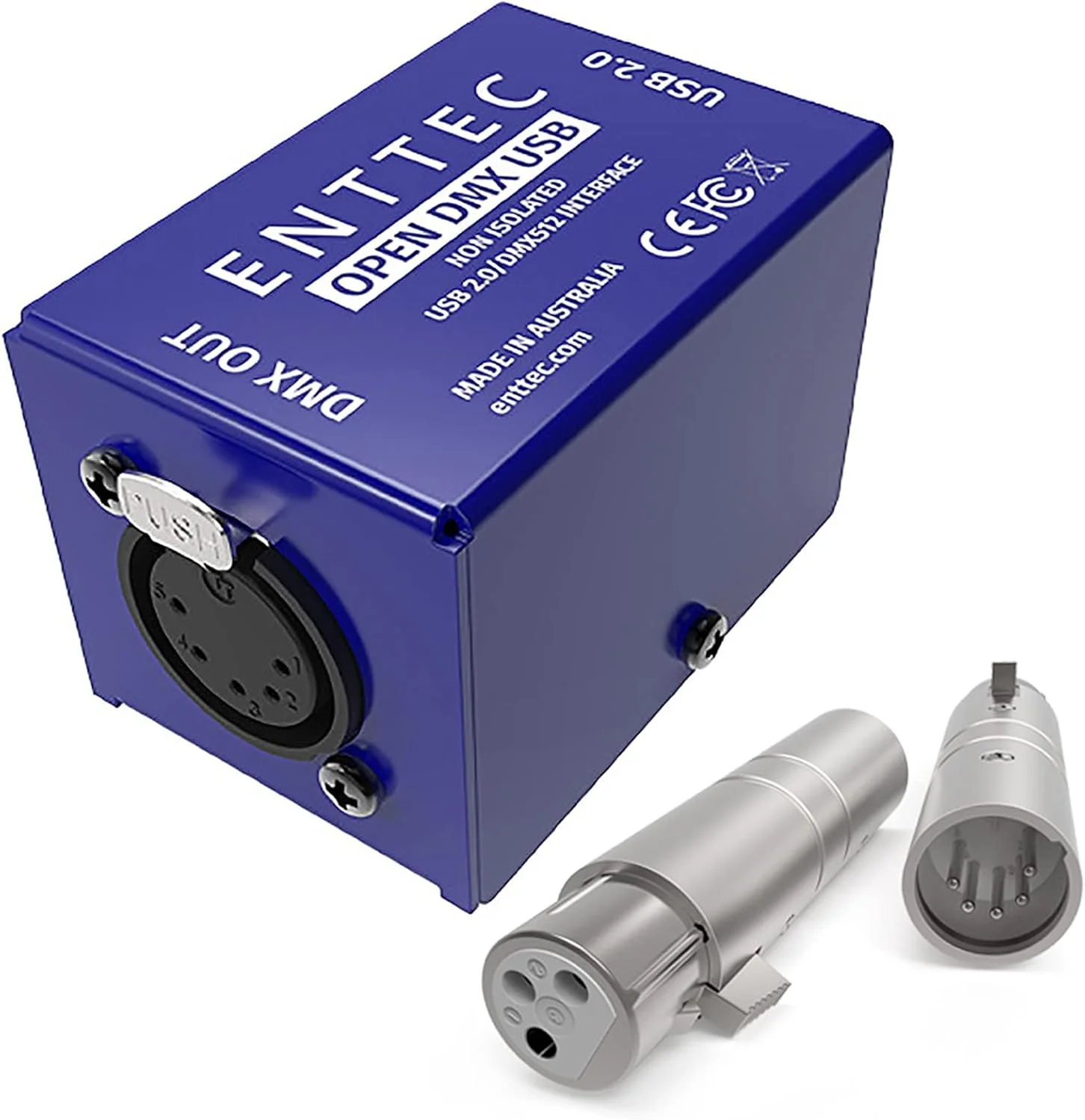 اینترفیس نورپردازی USB اوپن DMX انتک و آداپتور 5 پین نری به 3 پین مادگی SIRS-E 70029 (باندل) - بدون نرم افزار - فقط سخت افزار/منبع باز/مدل مبتدی برای شروع