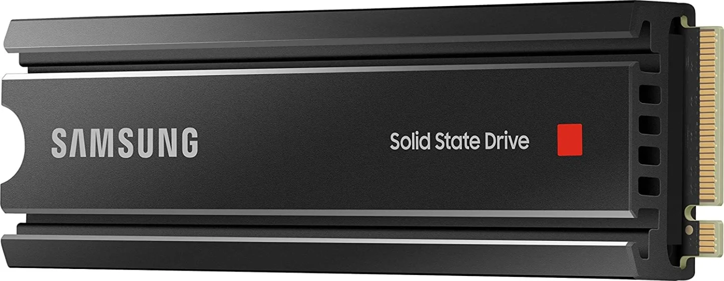 هارد درایو حالت جامد داخلی سامسونگ 980 Pro با هیت سینک PCIe 4.0 NVMe، 1 ترابایت، سرعت خواندن ترتیبی 7000 مگابایت بر ثانیه، کنترل حرارت، حداکثر سرعت، سازگار با PS5 | MZ-V8P1T0CW هارد درایو حالت جامد داخلی سامسونگ 980 Pro با هیت سینک PCIe 4.0 NVMe، 1 ترابایت، سرعت خواندن ترتیبی 7000 مگابایت بر ثانیه، کنترل حرارت، حداکثر سرعت، سازگار با PS5 | MZ-V8P1T0CW