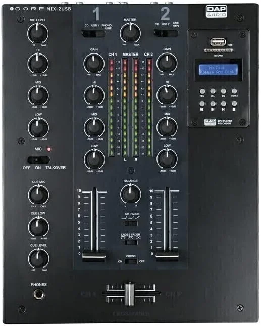 میکسر دی‌جی آنالوگ ۲ کانال DAP AUDIO CORE MIX 2 USB (3.5)