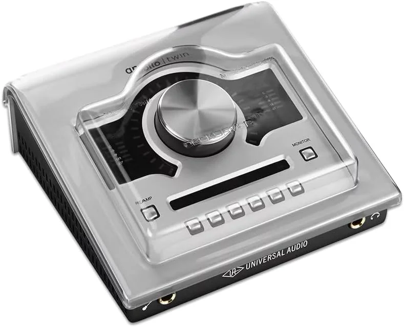 محافظ Decksaver برای Universal Audio Apollo Twin - درب محافظ پلی کربنات فوق العاده بادوام با رنگ دودی شفاف، ساخت انگلستان - انتخاب تولیدکنندگان برای محافظت بی نظیر