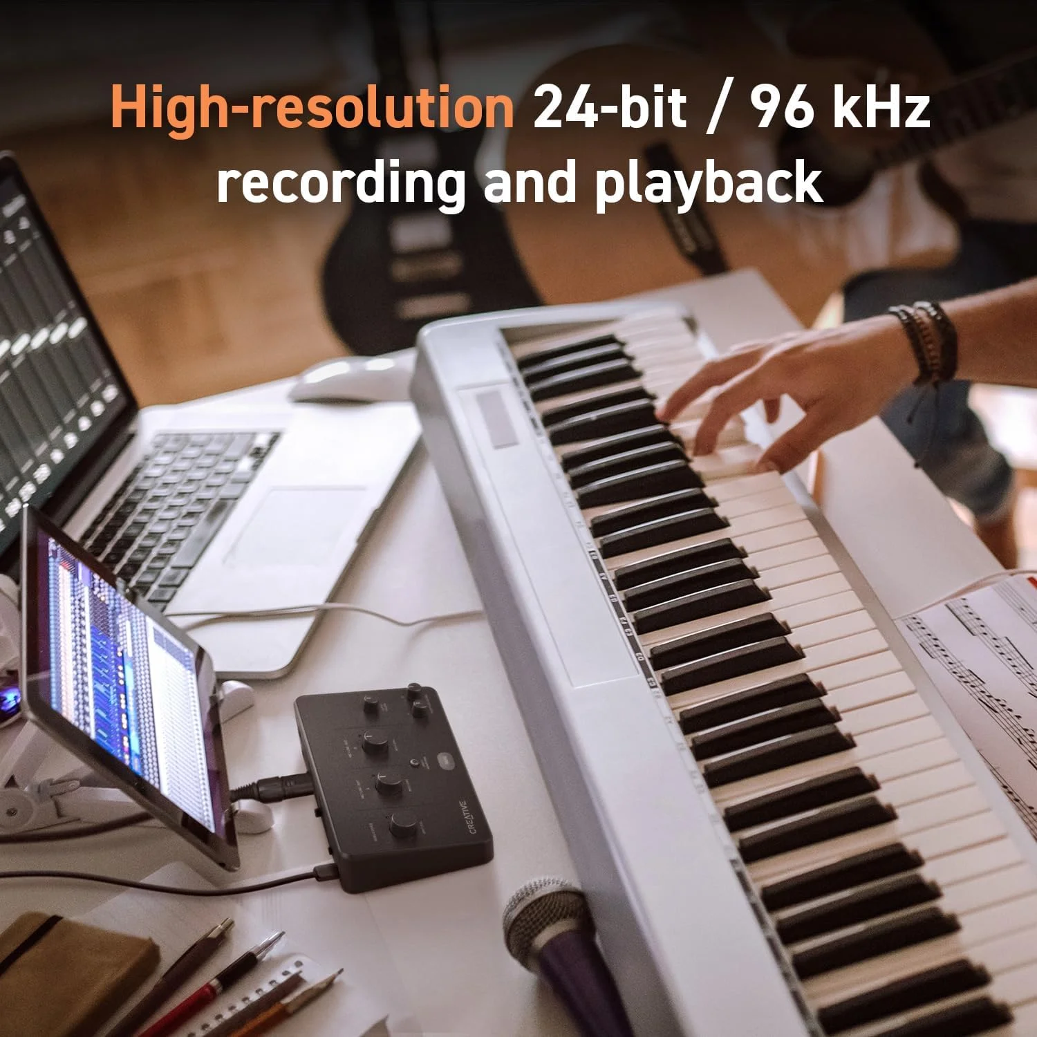 کارت صدای USB کریتیو Live! Audio A3 با ضبط و پخش با رزولوشن بالا تا 24 بیت 96 کیلوهرتز، با مانیتورینگ مستقیم بدون تاخیر