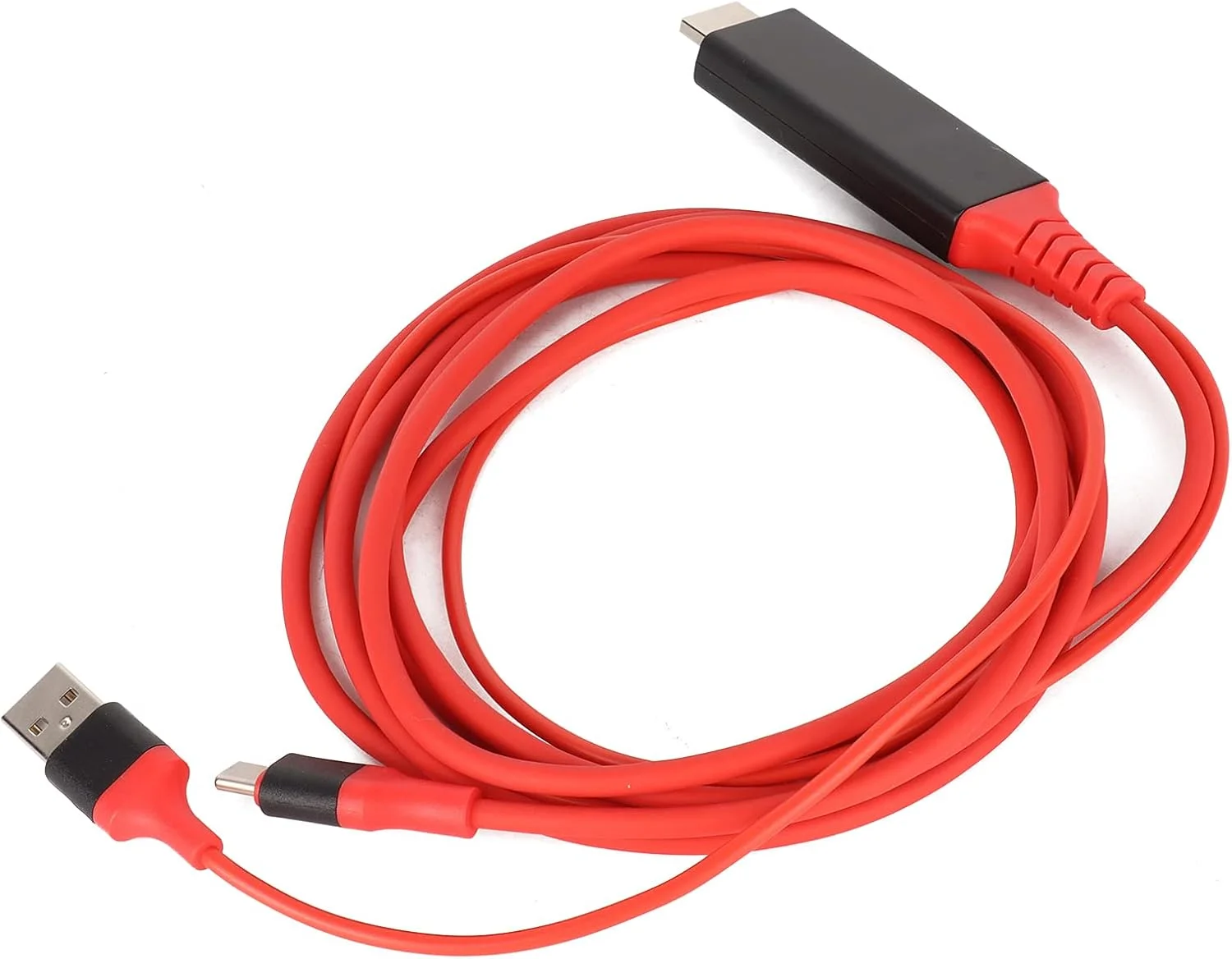 کابل رابط چند رسانه ای با کیفیت بالا Type-C کرایفوکت، آداپتور 4K شش فوتی برای اتصال گوشی 950/950XL به تلویزیون (قرمز)