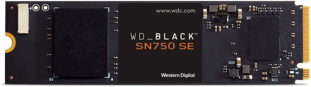 حافظه اس اس دی اینترنال WD SN750 SE PCIe Gen4 NVMe، ظرفیت 250 گیگابایت، فرم فاکتور M.2 2280، سرعت خواندن ترتیبی 3200 مگابایت بر ثانیه، سرعت نوشتن ترتیبی 1000 مگابایت بر ثانیه، استقامت 200 TBW، مشکی | WDS250G1B0E حافظه اس اس دی اینترنال WD SN750 SE PCIe Gen4 NVMe، ظرفیت 250 گیگابایت، فرم فاکتور M.2 2280، سرعت خواندن ترتیبی 3200 مگابایت بر ثانیه، سرعت نوشتن ترتیبی 1000 مگابایت بر ثانیه، استقامت 200 TBW، مشکی | WDS250G1B0E