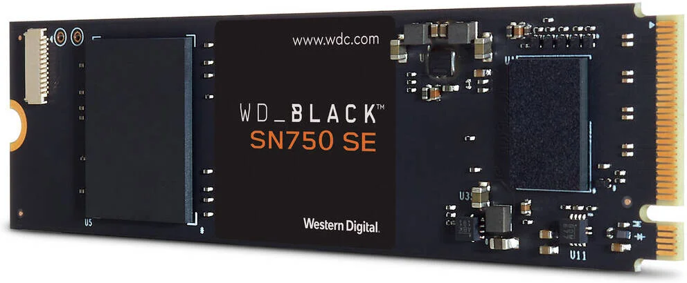 حافظه اس اس دی اینترنال WD SN750 SE PCIe Gen4 NVMe، ظرفیت 250 گیگابایت، فرم فاکتور M.2 2280، سرعت خواندن ترتیبی 3200 مگابایت بر ثانیه، سرعت نوشتن ترتیبی 1000 مگابایت بر ثانیه، استقامت 200 TBW، مشکی | WDS250G1B0E حافظه اس اس دی اینترنال WD SN750 SE PCIe Gen4 NVMe، ظرفیت 250 گیگابایت، فرم فاکتور M.2 2280، سرعت خواندن ترتیبی 3200 مگابایت بر ثانیه، سرعت نوشتن ترتیبی 1000 مگابایت بر ثانیه، استقامت 200 TBW، مشکی | WDS250G1B0E
