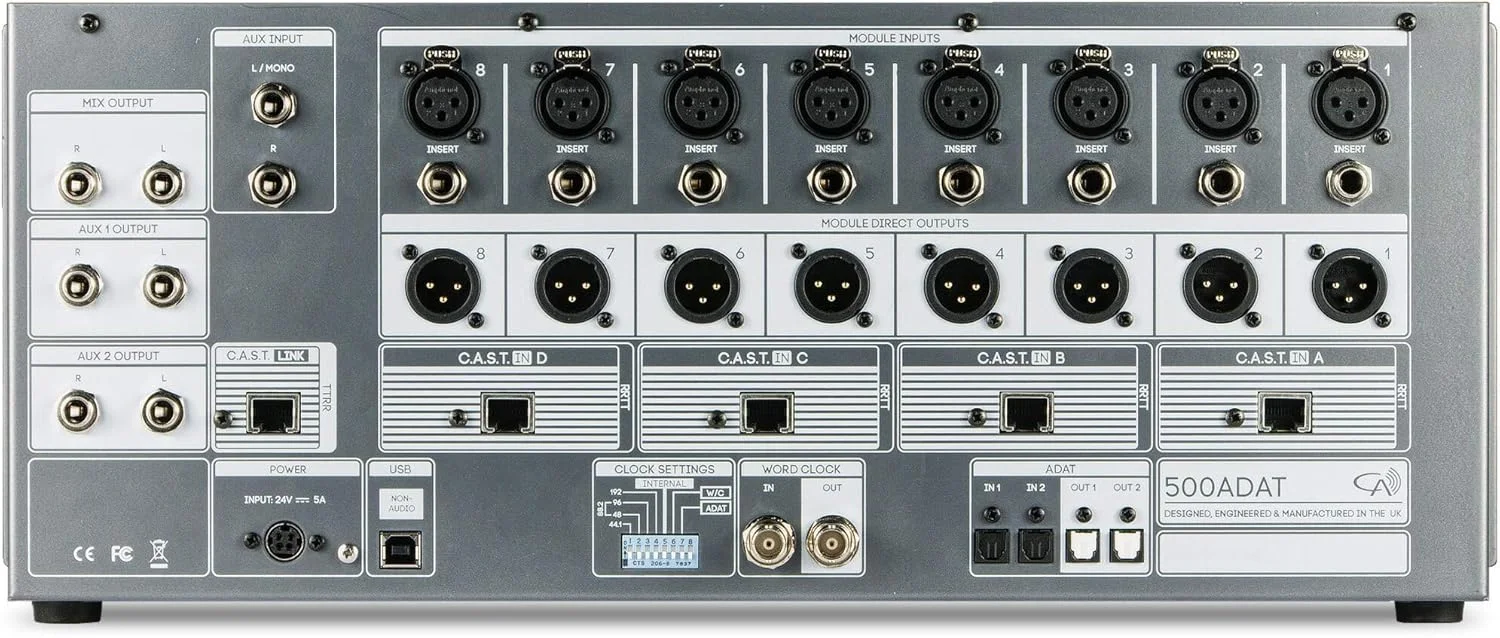 شاسی سری 500 کرینبورن آدیو 500ADAT با 8 اسلات و ورودی/خروجی ADAT