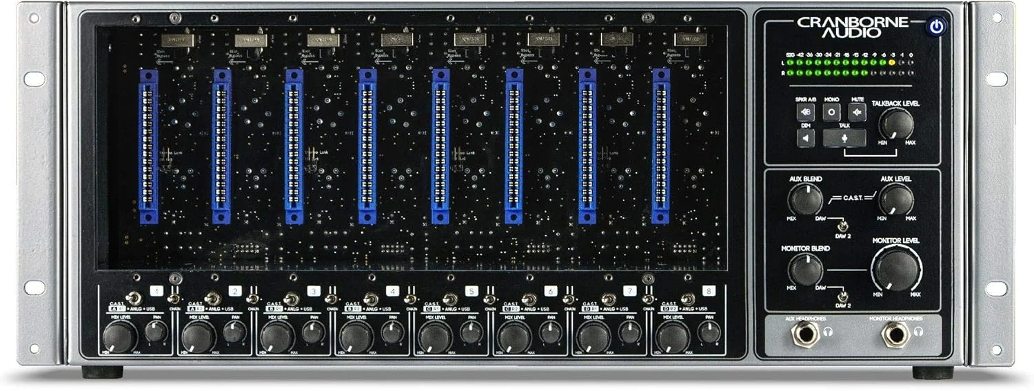 اینترفیس صوتی USB کرینبورن آدیو 500R8 و شاسی 8 اسلات سری 500