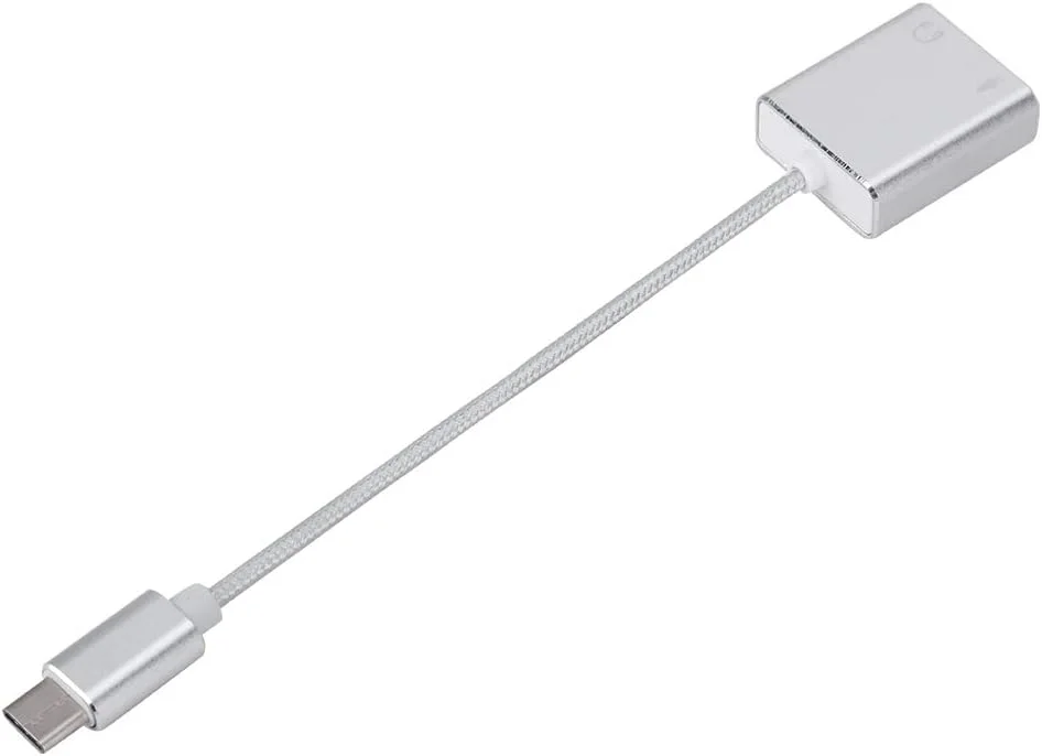 آداپتور کارت صدای استریو خارجی Type C آلیاژ آلومینیوم CHICIRIS 3.5 میلی‌متری، کاهش نویز عالی، سازگار با تمام سیستم‌ها، ایده‌آل برای تلفن‌ها، تبلت‌ها، لپ‌تاپ‌ها