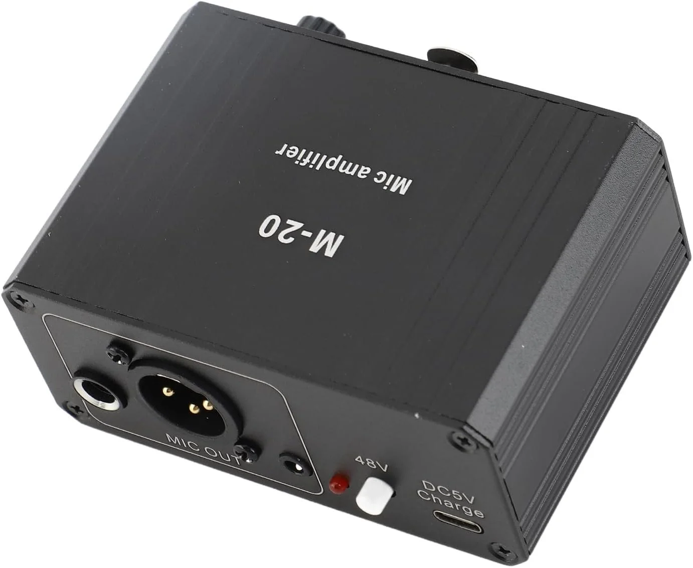 CHICIRIS تقویت کننده میکروفون کندانسور دینامیک با بهره بالا 48 ولت XLR، پیش تقویت کننده میکروفون کم نویز، جمع و جور و سبک برای ضبط و پخش زنده