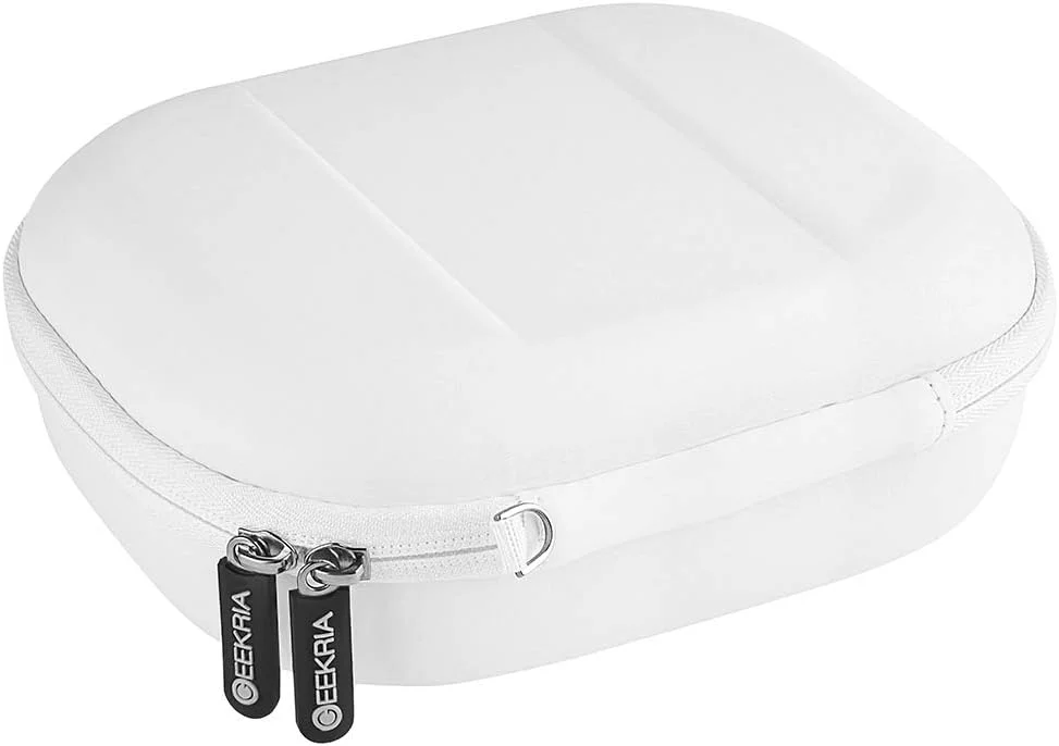 کیف حمل میکسر صوتی Geekria، سازگار با رابط صوتی Focusrite Scarlett 2i2 نسل 3، کیف محافظ هارد شل مسافرتی (سفید)