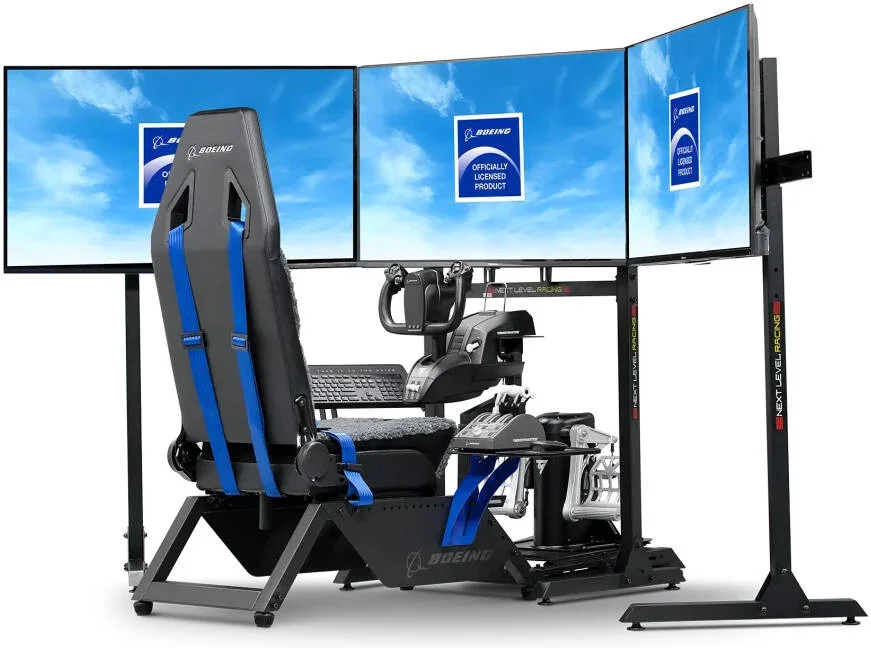 بسته خلبانی بوئینگ - شبیه ساز پرواز Next Level Racing نسخه تجاری بوئینگ + Microsoft Flight Simulator Premium Deluxe | NLR-S027/MSFSPMDLX