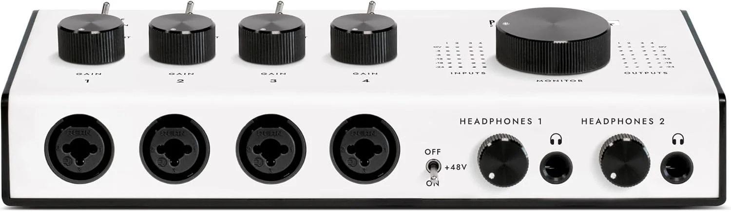 کارت صدای بلک استار Polar 4، طراحی شده برای گیتاریست، 4 ورودی و 4 خروجی، شامل مجموعه نرم افزاری St James و Ableton Live Lite و...